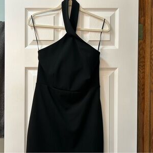 Express Black Halter Cocktail Dress